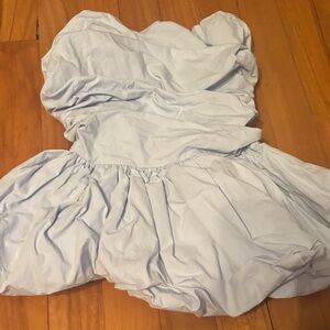 Elegant Light Blue Women's Blouse